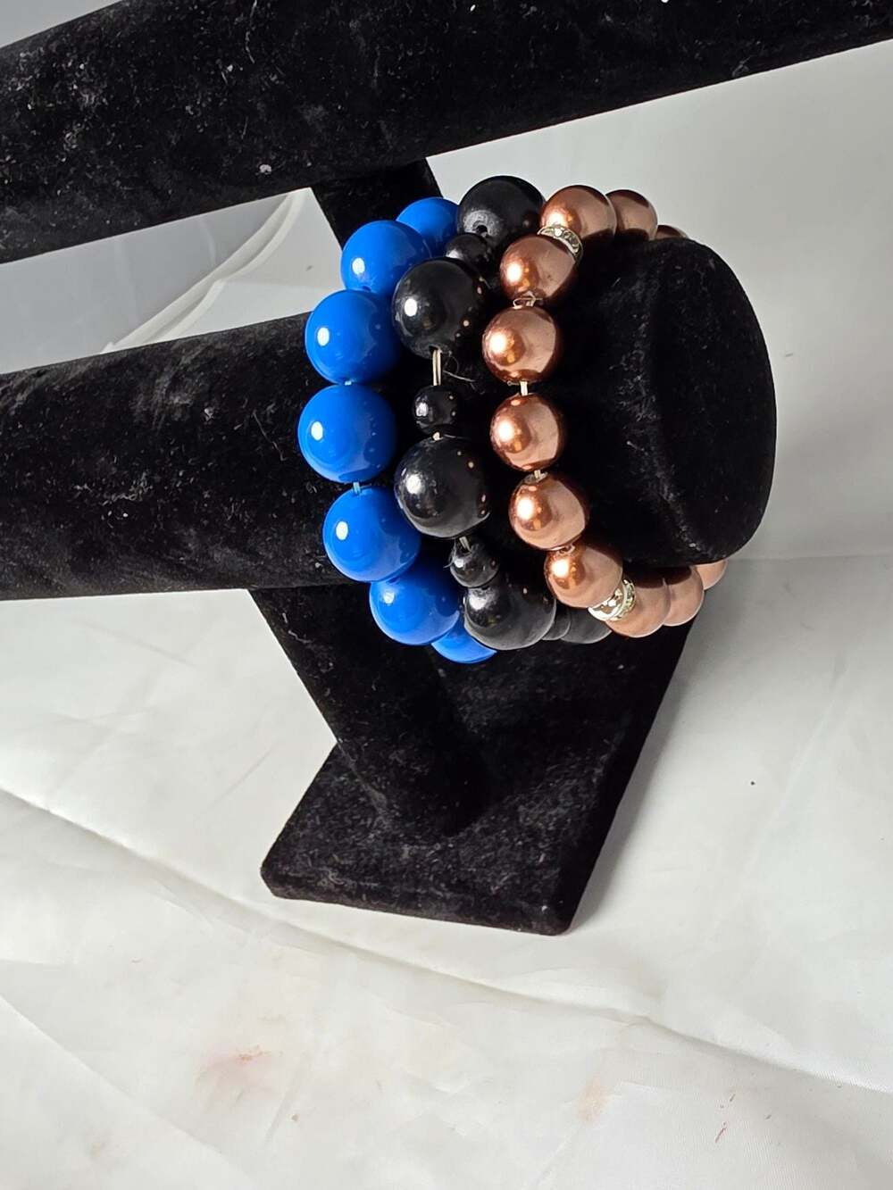 Multi-Color Beaded Stretch Bracelet Set - Picture 2 of 4